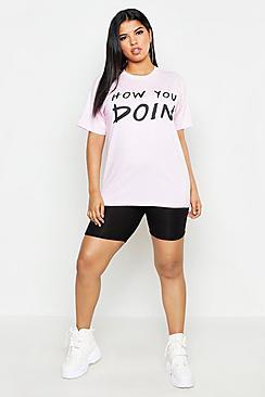 Boohoo Plus Friends T-shirt