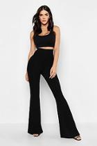 Boohoo Bandage Flared Trousers