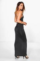 Boohoo Lissandra Lace Back Strappy Maxi Dress