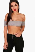 Boohoo Cerys Basic Bandeau With Shoulder Straps