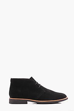 Boohoo Faux Suede Chukka Boots