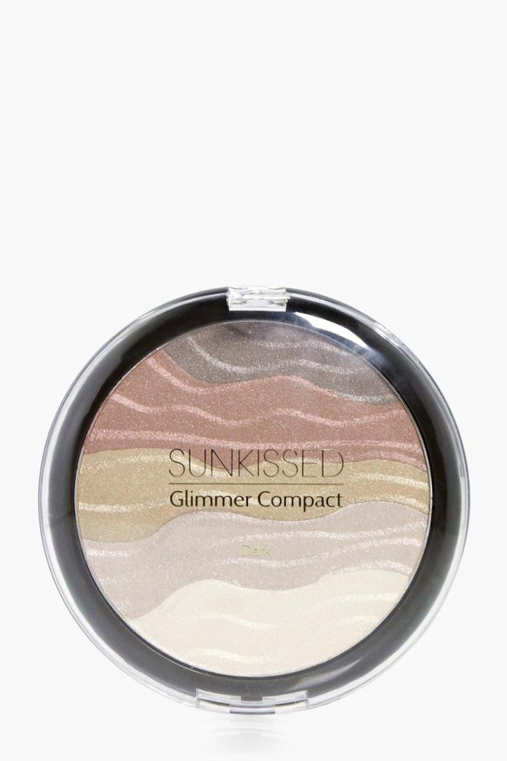 Boohoo Dark Glimmer Bronzer Compact Multi