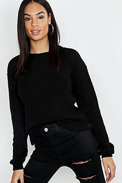 Boohoo Tall Waffle Knit Jumper