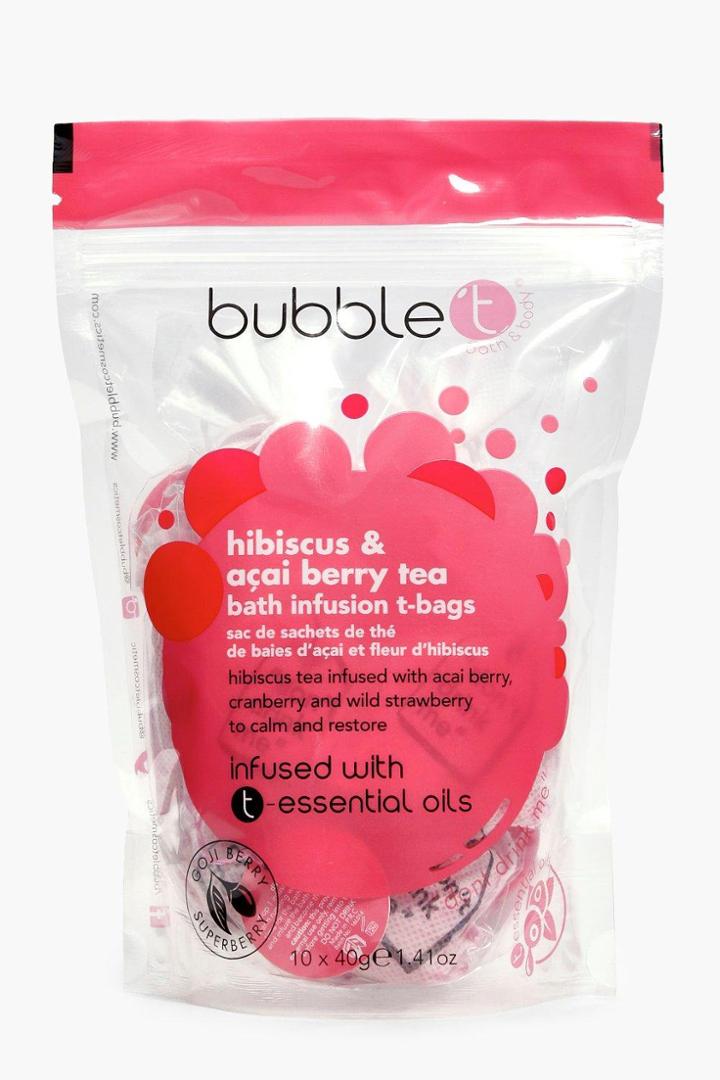 Boohoo Hibiscus Bath Tea Bags 10 Pack Red