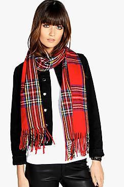 Boohoo Lexie Tartan Check Scarf