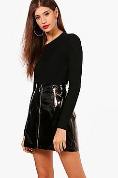 Boohoo Jessica Rib Knit Jumper