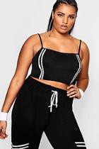 Boohoo Plus Ruby Sports Stripe Bandeau