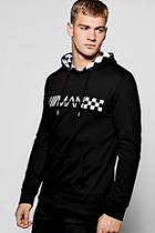Boohoo Man Hoodie With Checked Print