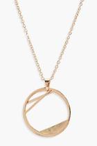 Boohoo Sarah Double Hoop Necklace