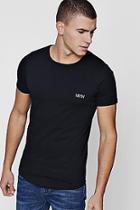 Boohoo Original Man T-shirt With Curve Hem