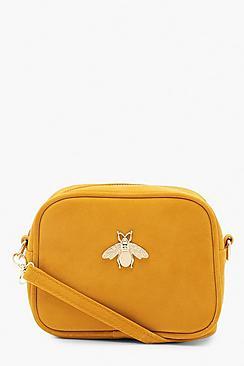 Boohoo Metal Bug Crossbody Bag