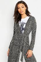 Boohoo Petite Knitted Belted Cardigan