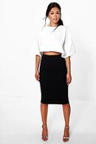 Boohoo Lexi Boxy Crop And Midi Skirt Co-ord