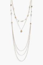 Boohoo Kelly Multi Layered Coin & Star Necklace