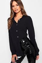 Boohoo Crepe Shirt