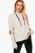 Boohoo Lauren D-ring Detail Hoodie