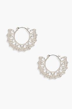 Boohoo Jodie Boho Hoop Earrings