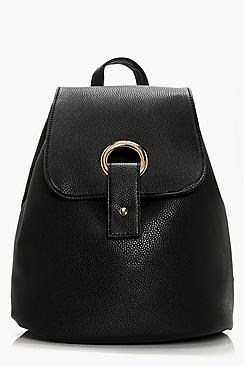Boohoo Laura Circle Ring Detail Rucksack