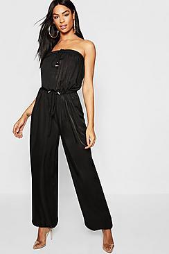 Boohoo Tall Bandage Toggle Utility Jumpsuit
