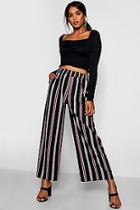 Boohoo Katrina Stripe Wide Leg Trouser