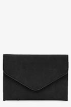 Boohoo Holly Suedette Envelope Clutch