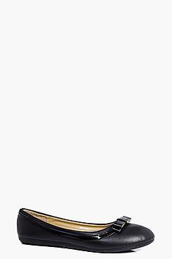Boohoo Emilia Bow Trim Ballet