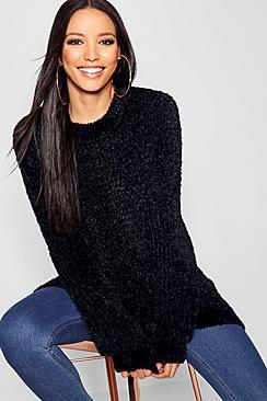Boohoo Oversized Boyfriend Fluffy Knit Jumper