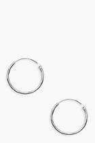 Boohoo Sterling Silver 14mm Hoops