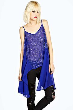 Boohoo Boutique Leanne Sequin Front Cami