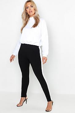 Boohoo Plus Contrast Stripe Legging