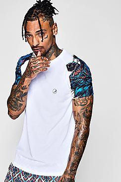 Boohoo Pepsi X Boohoo Raglan Sublimation T-shirt