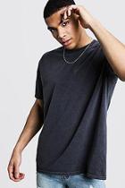 Boohoo Grey Over Dyed Crew Neck T-shirt