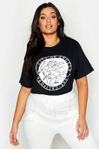 Boohoo Plus City Of Angels Cherub T-shirt