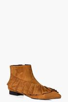 Boohoo Amelia Frilled Pointed Ankle Boot
