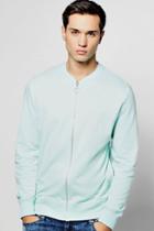Boohoo Jersey Bomber In Aqua Aqua