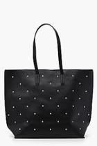 Boohoo Mia Pearl Studded Shopper Bag