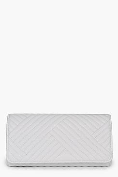 Boohoo Tilly Quilted Clutch Bag