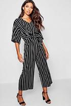 Boohoo Pinstripe Jumpsuit