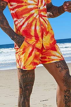 Boohoo Tie Dye Swim Shorts