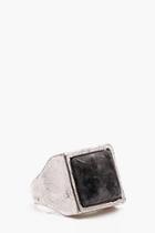 Boohoo Vintage Inspired Square Ring With Stone