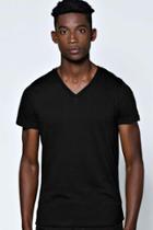 Boohoo Basic V-neck T Shirt Black