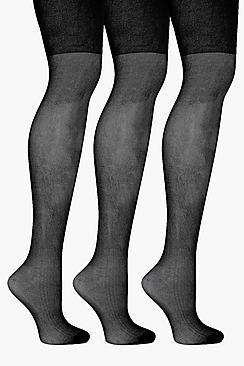 Boohoo Eliza 3 Pack 20 Denier Tights