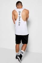 Boohoo Nyc Extreme Racer Back Tank Top White