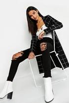 Boohoo Tall Grid Check Duster