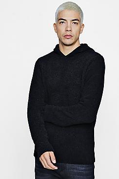 Boohoo Knitted Hoodie