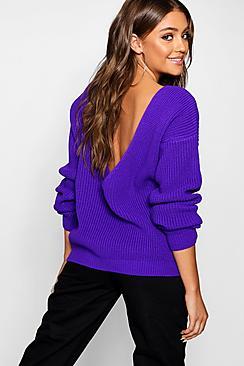 Boohoo V-back Oversized Jumper