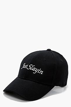Boohoo Isla Just Slayin Slogan Hat