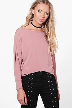 Boohoo Aimee Extreme Slit Arm Knitted Top