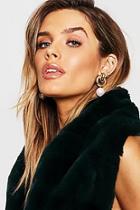 Boohoo Vintage Look Knott & Pearl Earrings