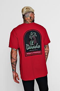 Boohoo Oversized Neon Design Printed T-shirt
